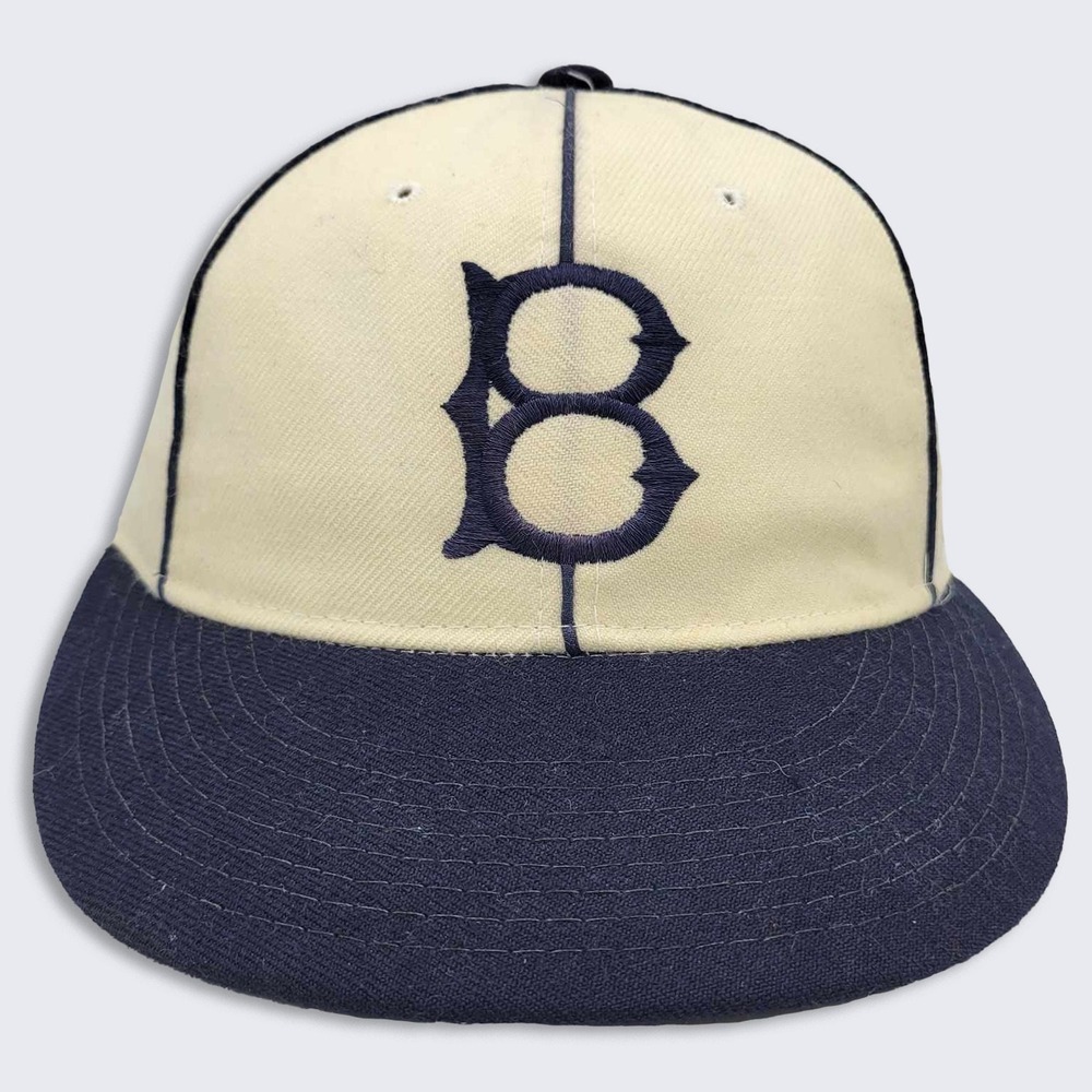 Brooklyn Dodgers Vintage Leather Band Ted Fletcher Fitted Hat